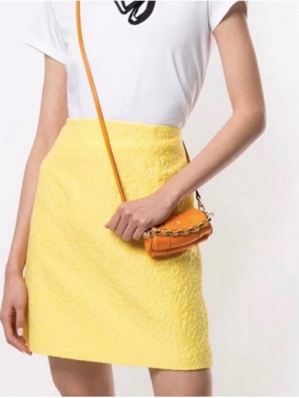 The Limited Mini Skirt Lemon Yellow Size 8